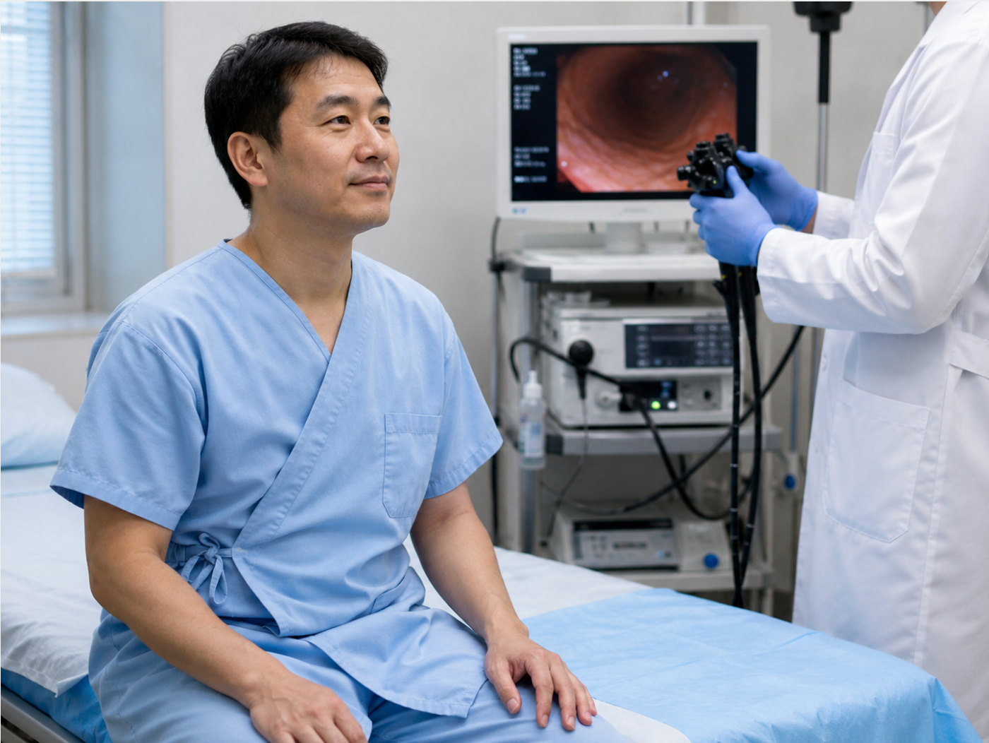 Gastroscopy screening process in Singapore.